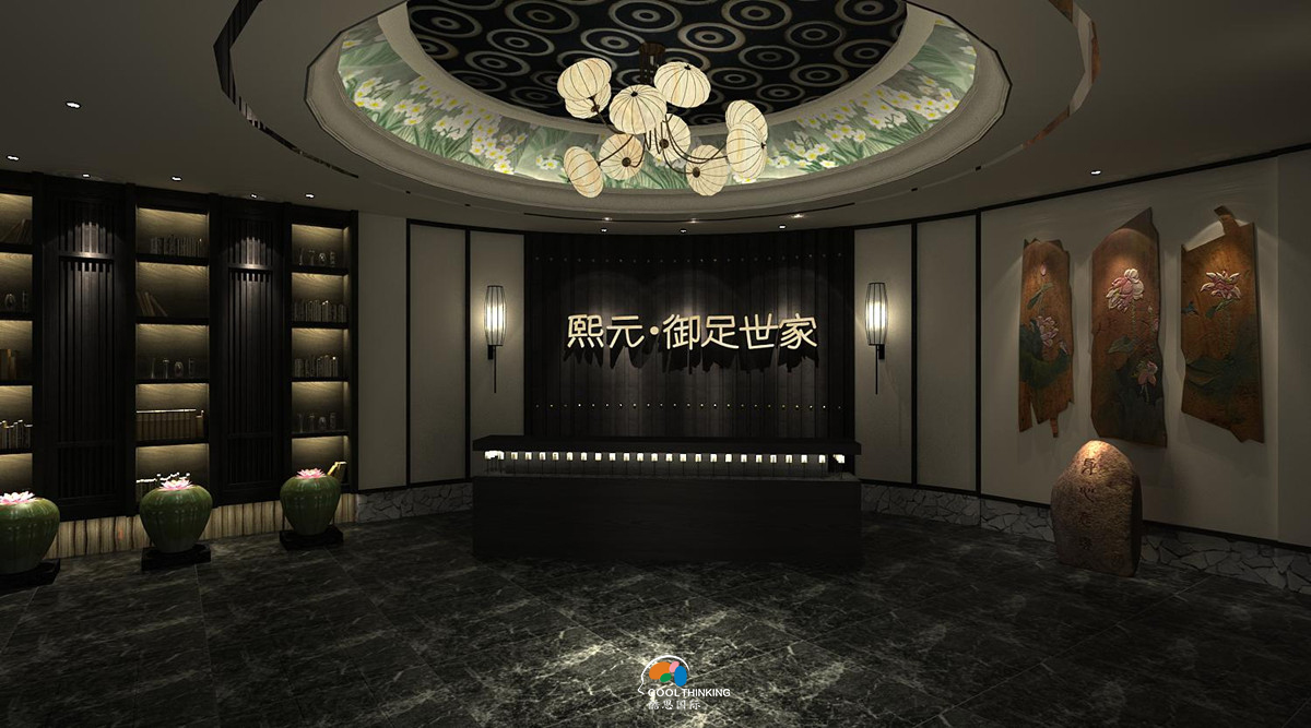 深圳羅湖洗浴會所裝修設(shè)計 中式風(fēng)格